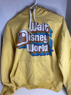 Disney Yellow Retro Walt Disney World Graphic Hoodie
